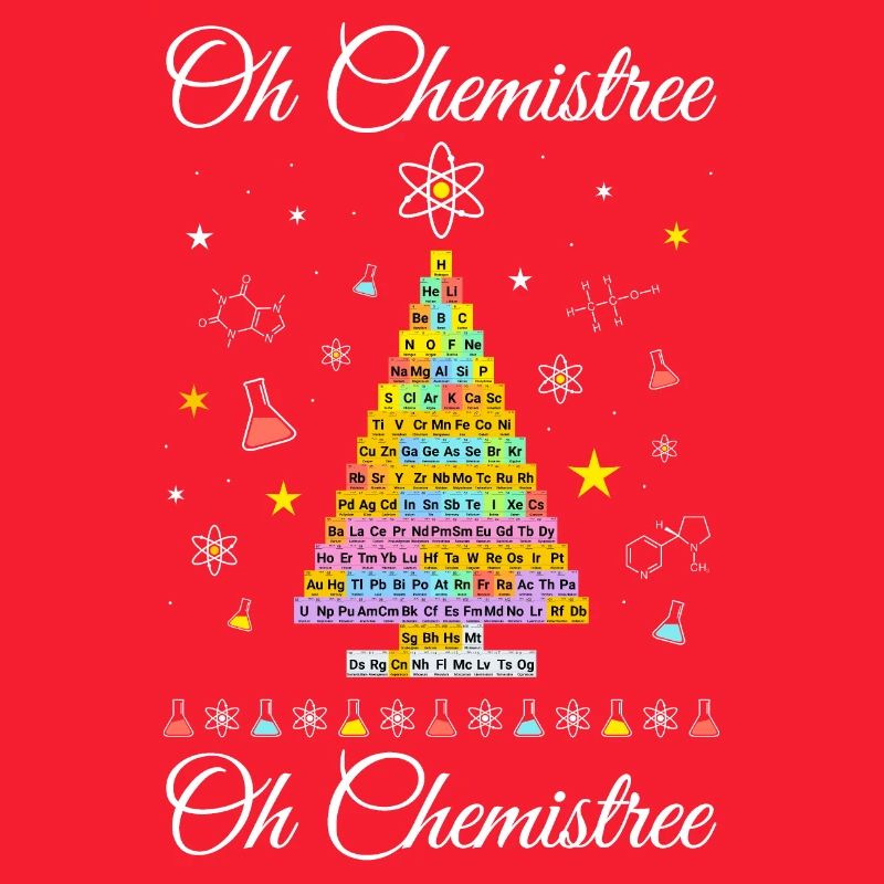 Chemistree current periodic table Christmas tree