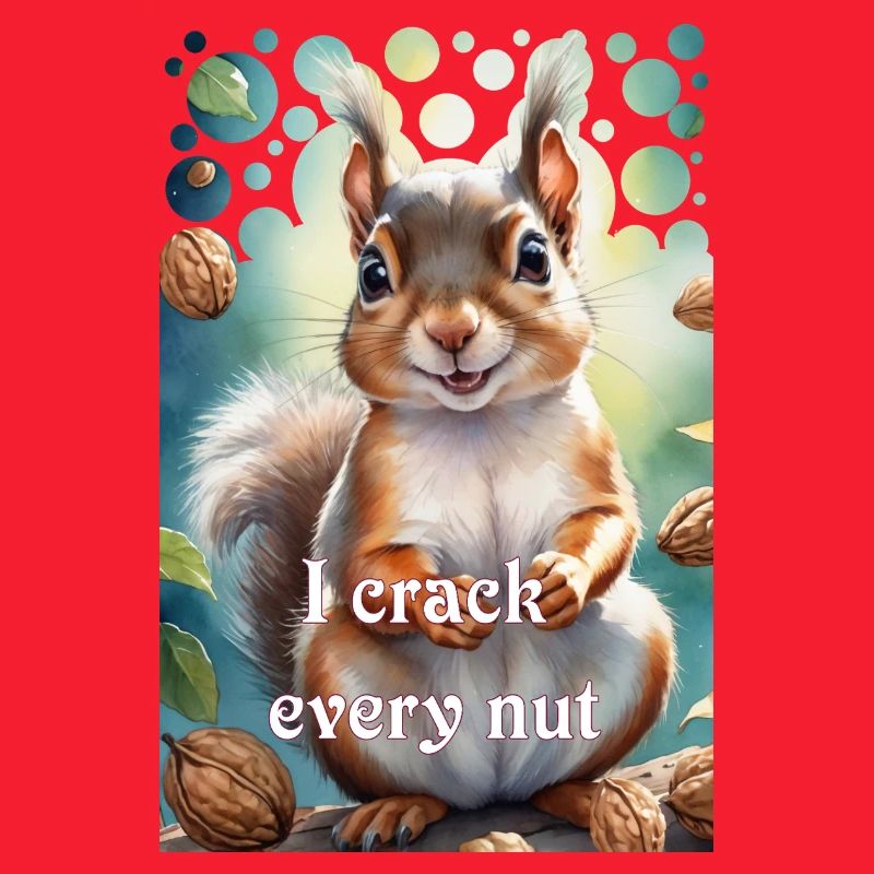 Clever squirrel I crack every nut