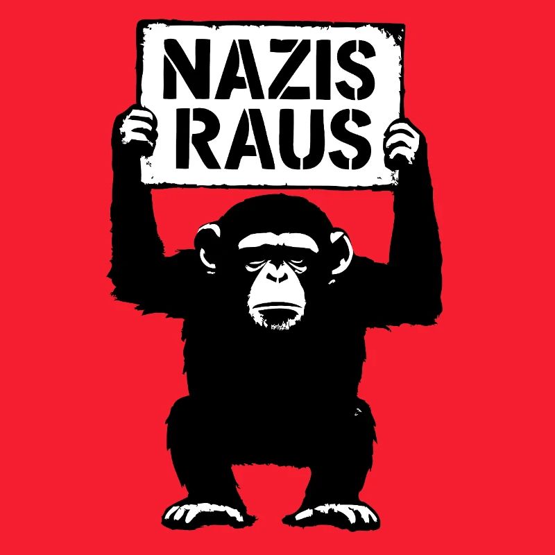 Grim monkey is against racism