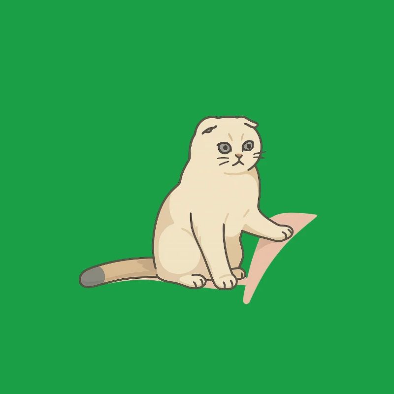 Chat mignon avec une expression mélancolique