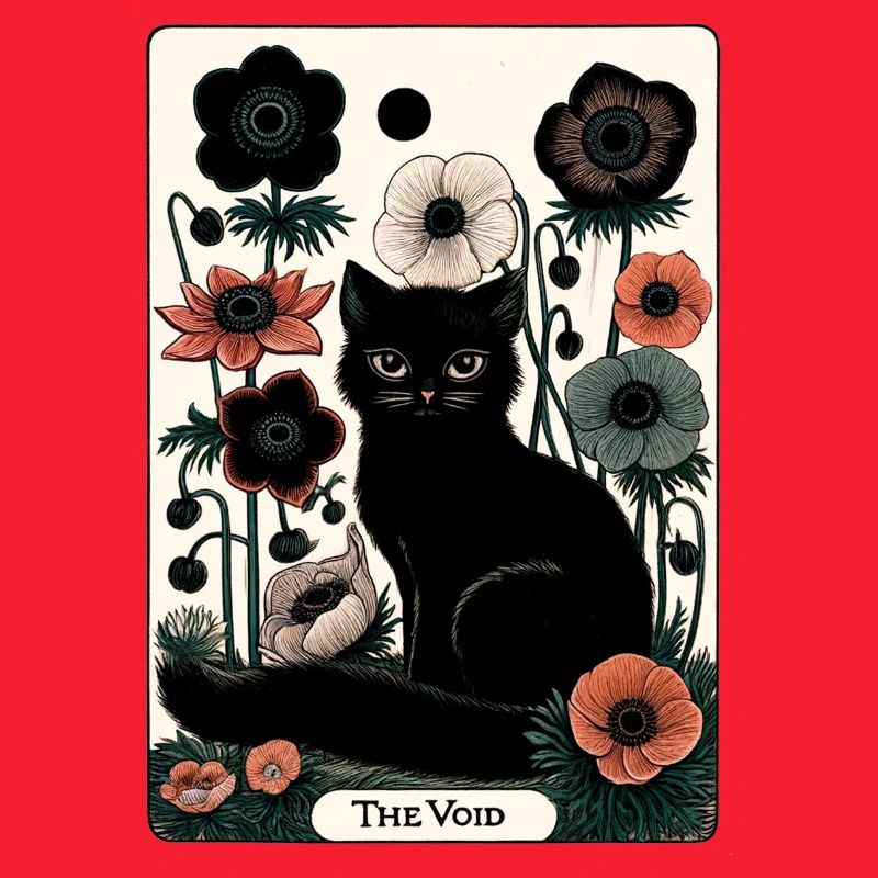 Tarot Chat du Vide en Fleur