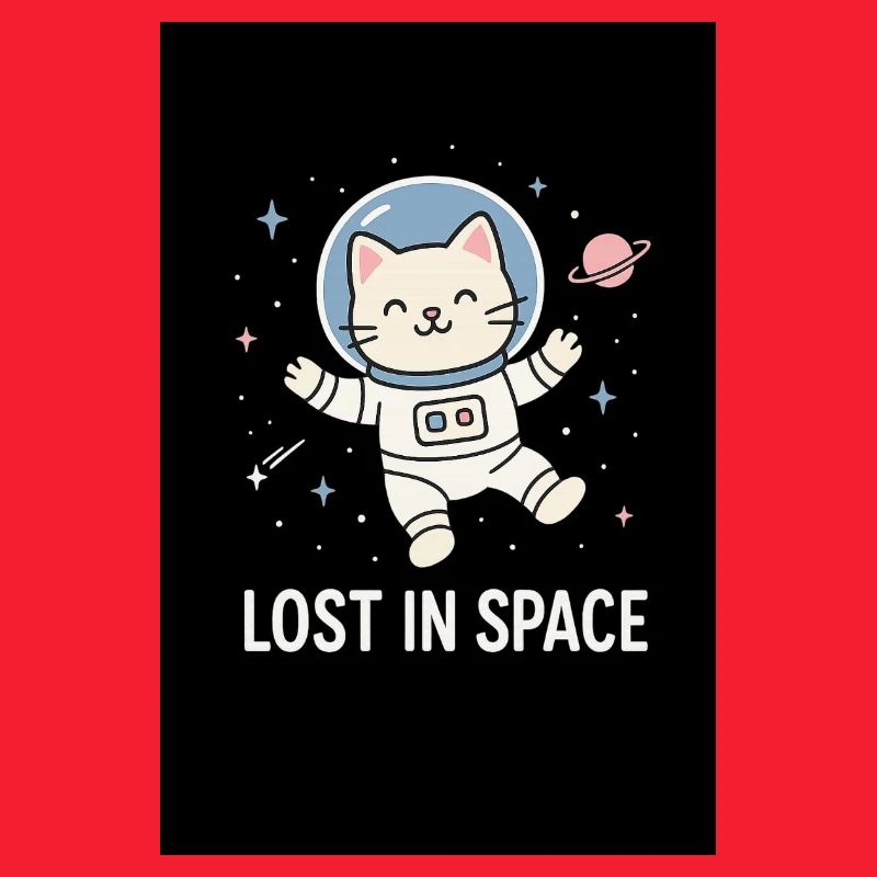 Astronaute chat perdu dans l’espace