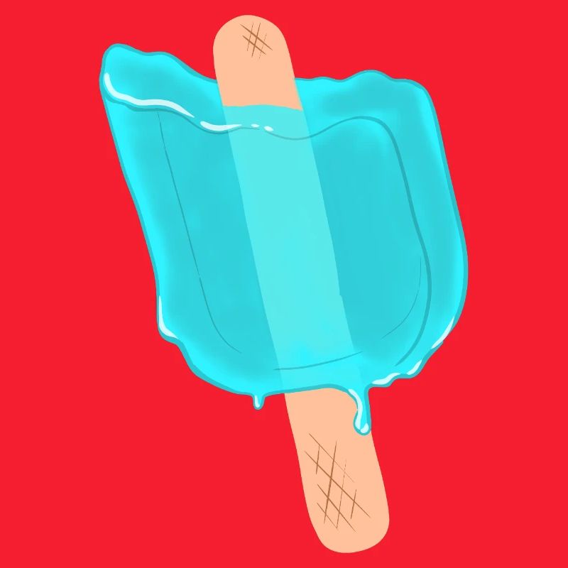 Blue popsicles