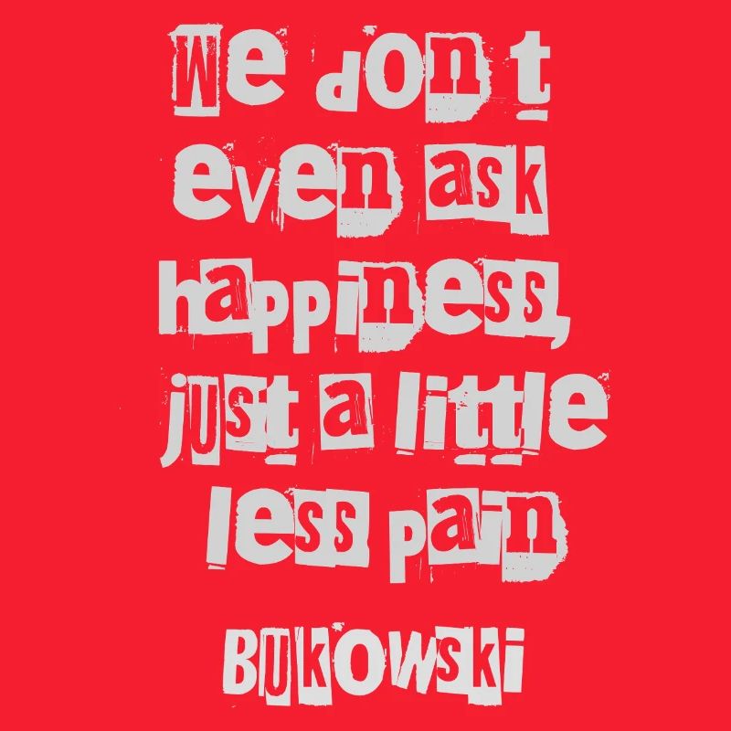 Charles Bukowski Fragmented Typography