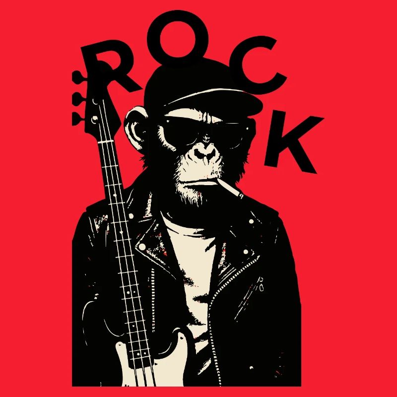 Monkey Biker Rockgitarrist