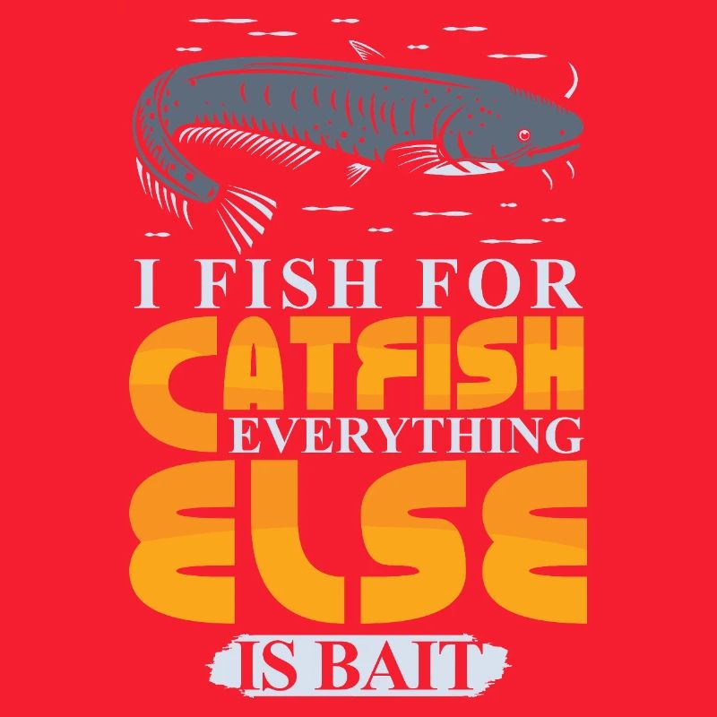 Poisson-chat pêcheur poisson-chat pêchent le poisson-chat