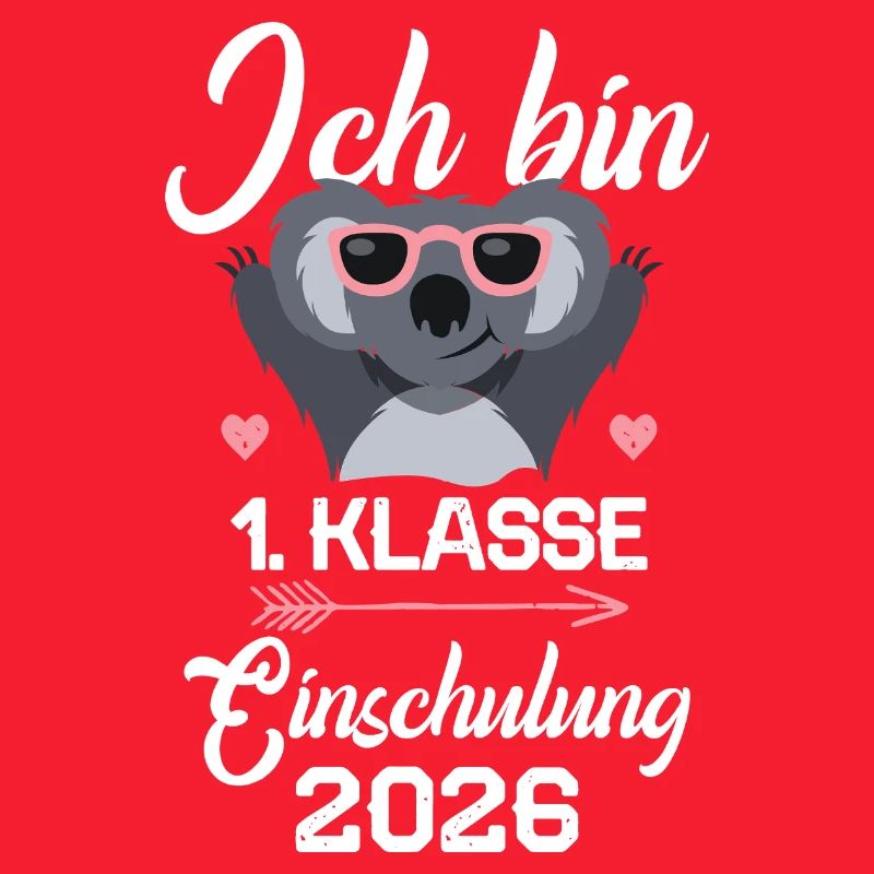 Koala Einschulung 2026 Mädchen Geschenk 1.Klasse
