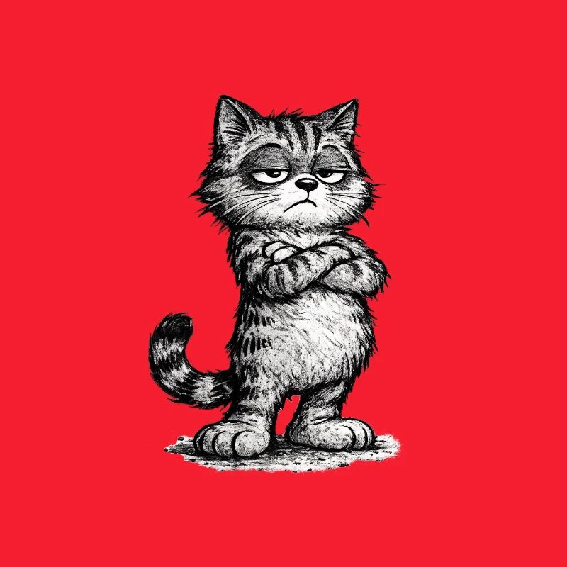 Grumpy Katze – Chef Vibes (Sketch Attitude)