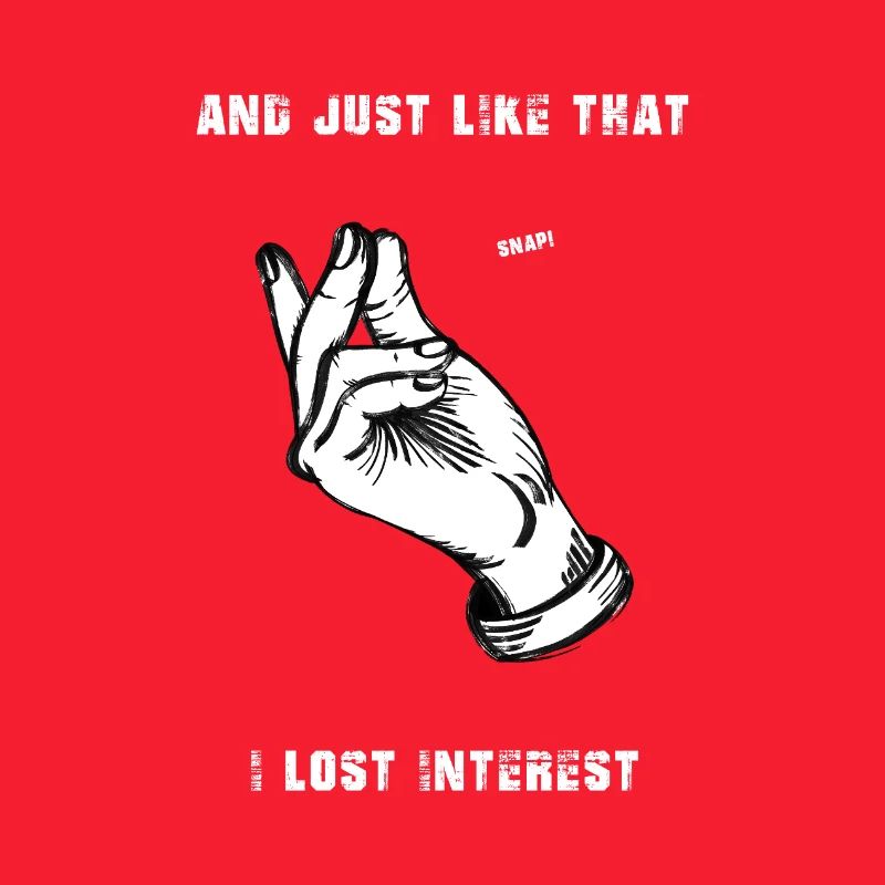 Signe de main perdu d’intérêt