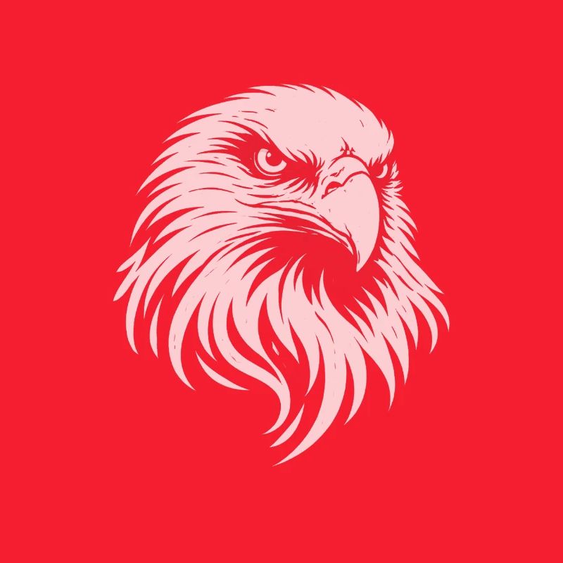 Eagle Head – Minimal Line Art Design