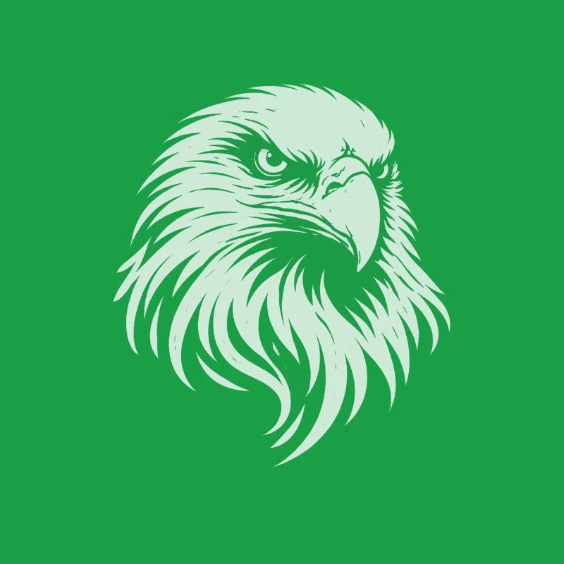 Eagle Head – Minimal Line Art Design