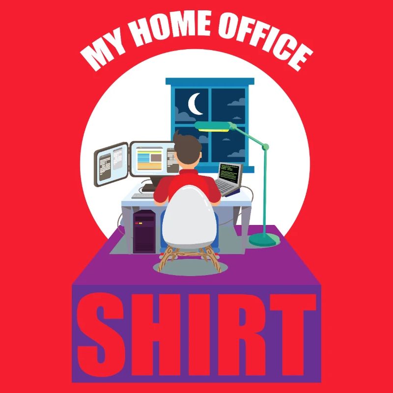 Night Shift Coder Programmer Desk Graphic