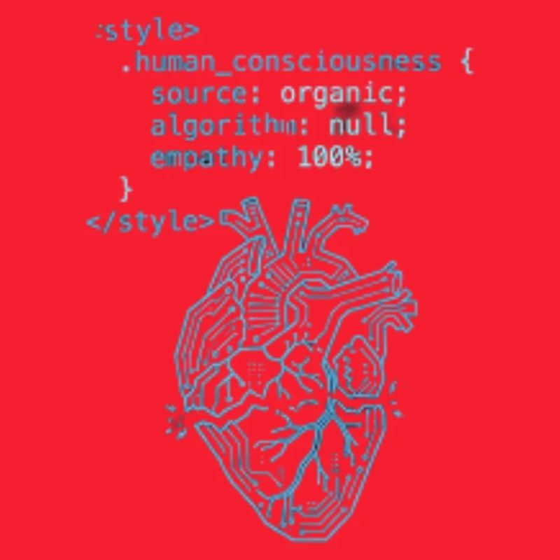 Programmer Heart CSS Code - Tech & Empathy Art