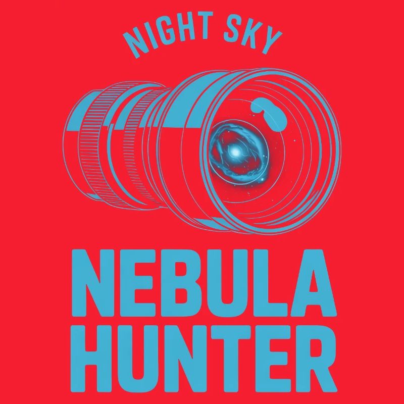 Nebula Hunter Night Sky Teleskop-Tee