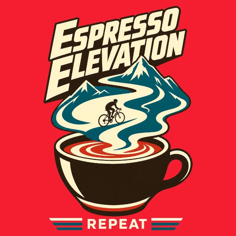Road Cycling Espresso Elevation Mountain Climb Hum