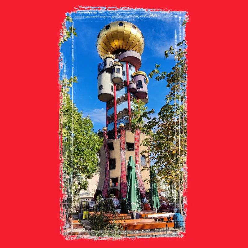 Hundertwasserturm beim Kuchlbauer