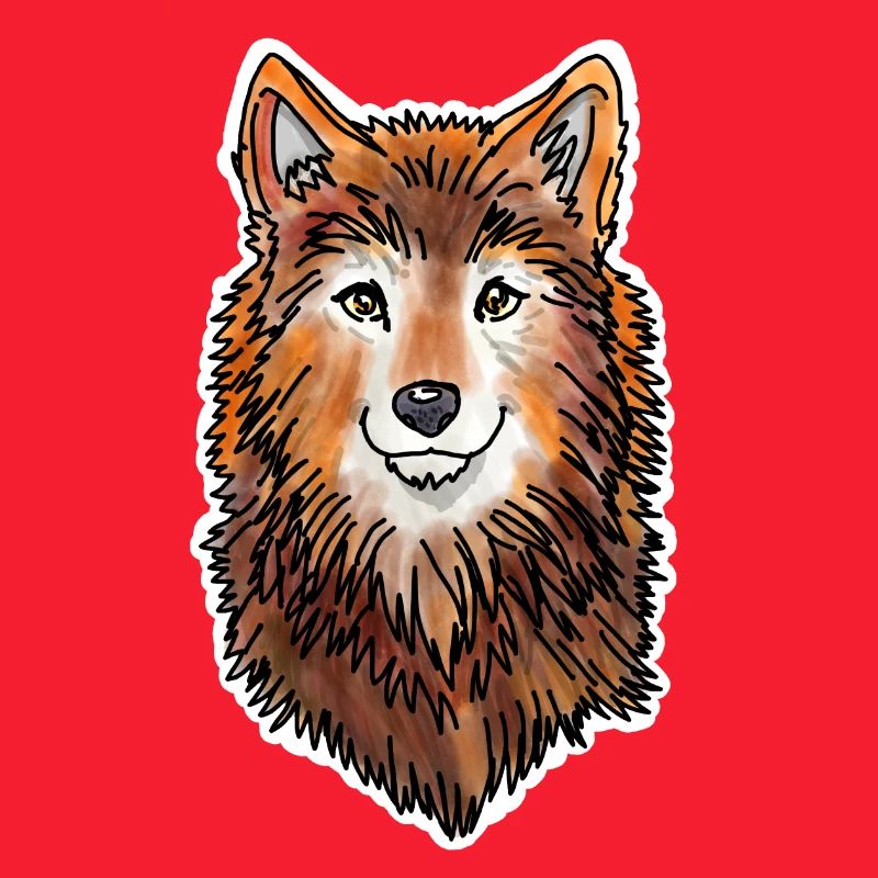 Wolf's Head (Brown Fur)