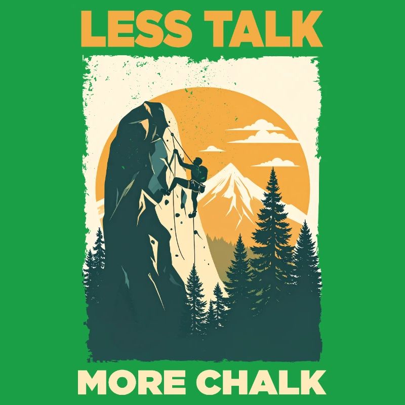 Climbing statement: Less Talk More Chalk