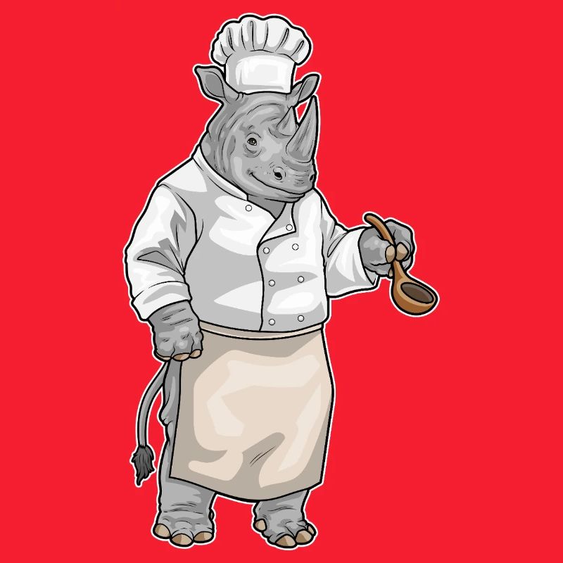 Rhinocéros Cuisson Cuisson Cuiller Cuisson