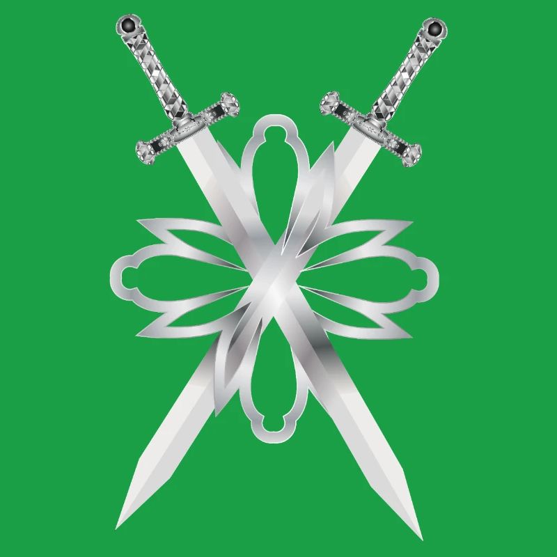 Deux épées ornées d’argent