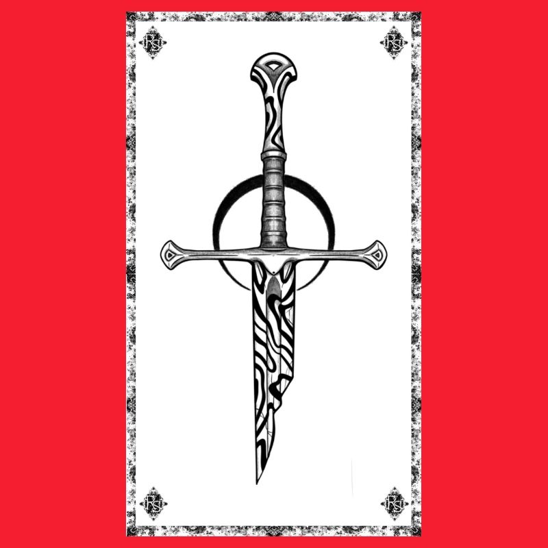 Gothic Zebra Sword