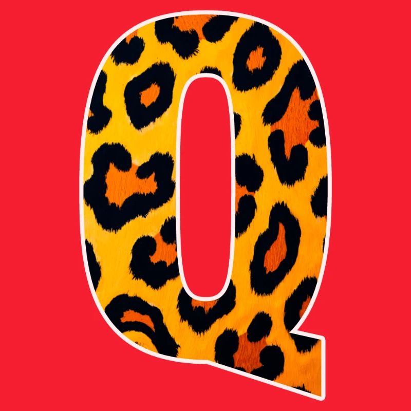 Leopard_Buchstabenmuster_ _Q