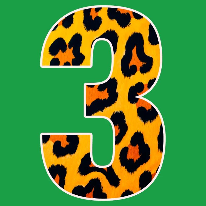 Leopard 3 Number Pattern
