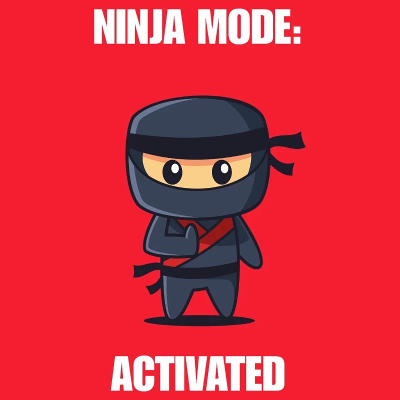 Chemise activée par la mode ninja – Diction ninja drôle