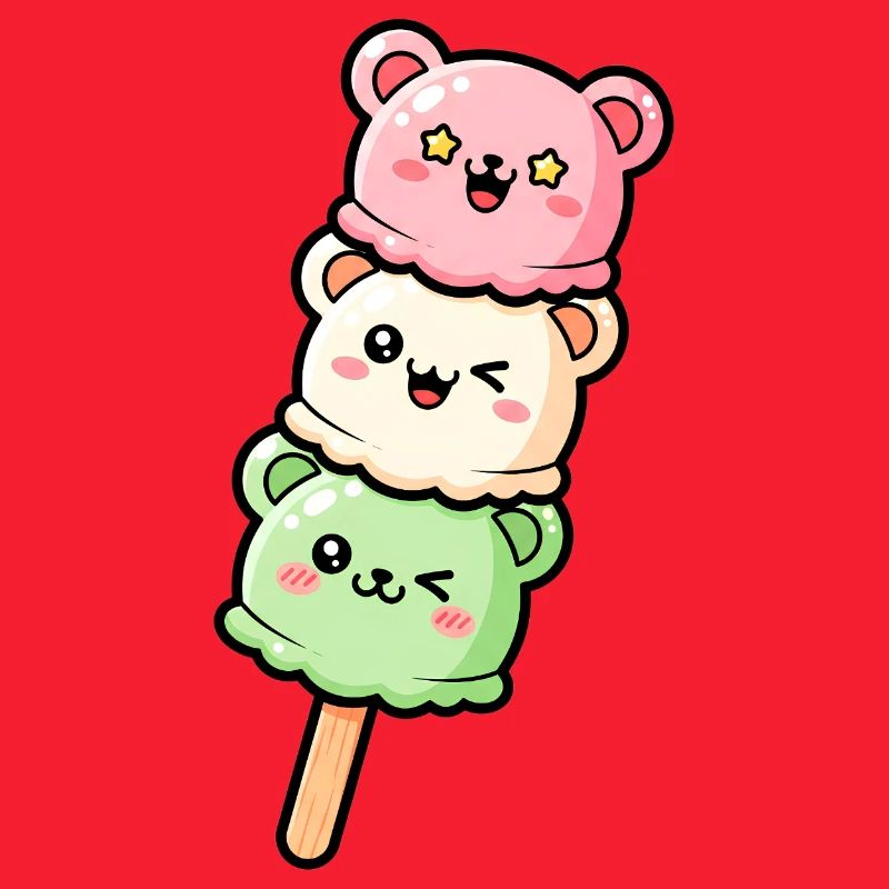 Pastel Kawaii IceCream Stack