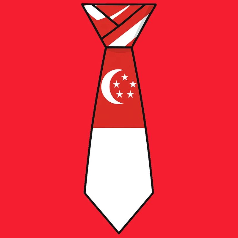 Cravate de Singapour – Conception du drapeau