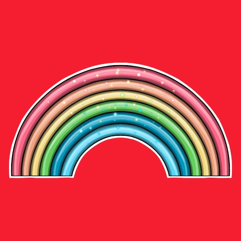 Lebendiges Regenbogen-Design
