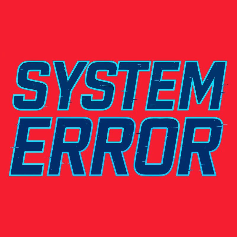 System Error Glitch Design