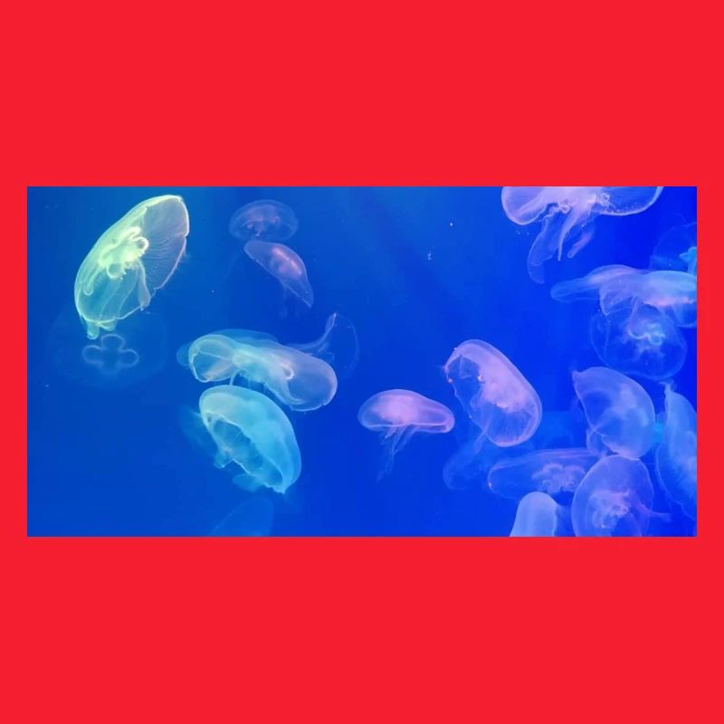 Blue jellyfish pattern