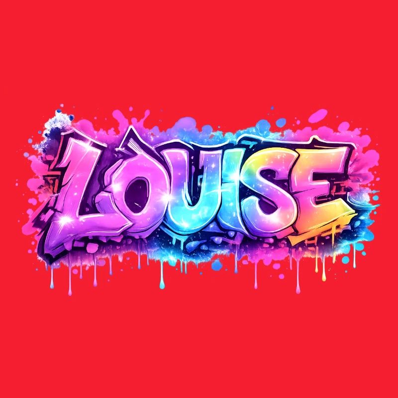 Graffiti LOUISE Name Gift Ideal Printable su