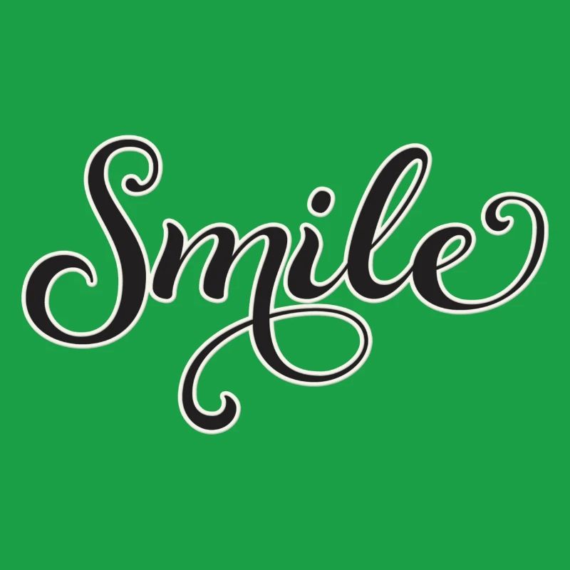 Lächelnder Script-Schriftzug Smile