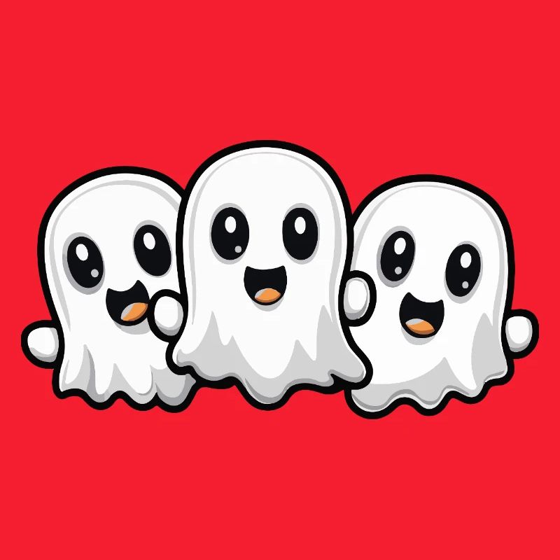 Ghosts Halloween Cute Comic
