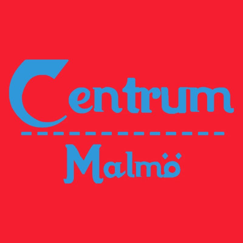Centrum Malmö – Conception de texte bleu