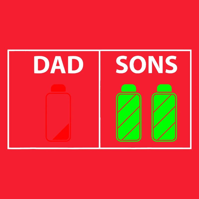 Dad vs Sons Neon Bottles