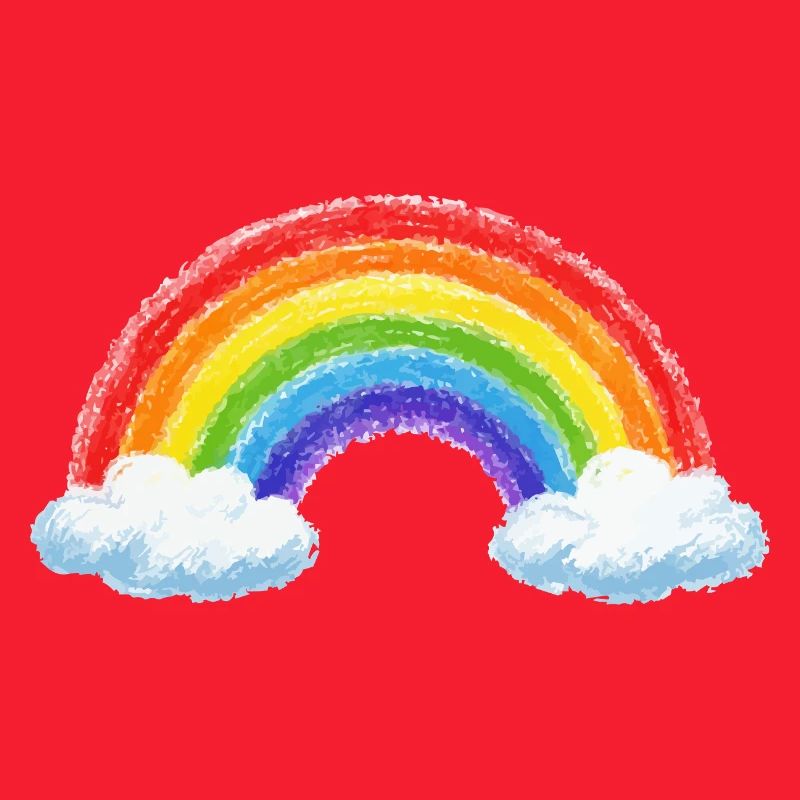 Rainbow over clouds