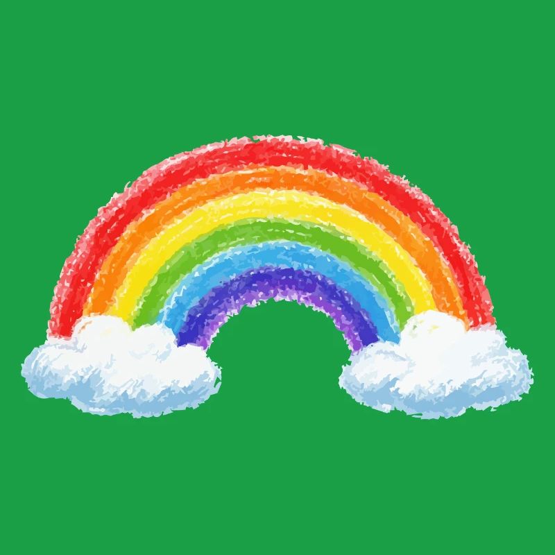Rainbow over clouds
