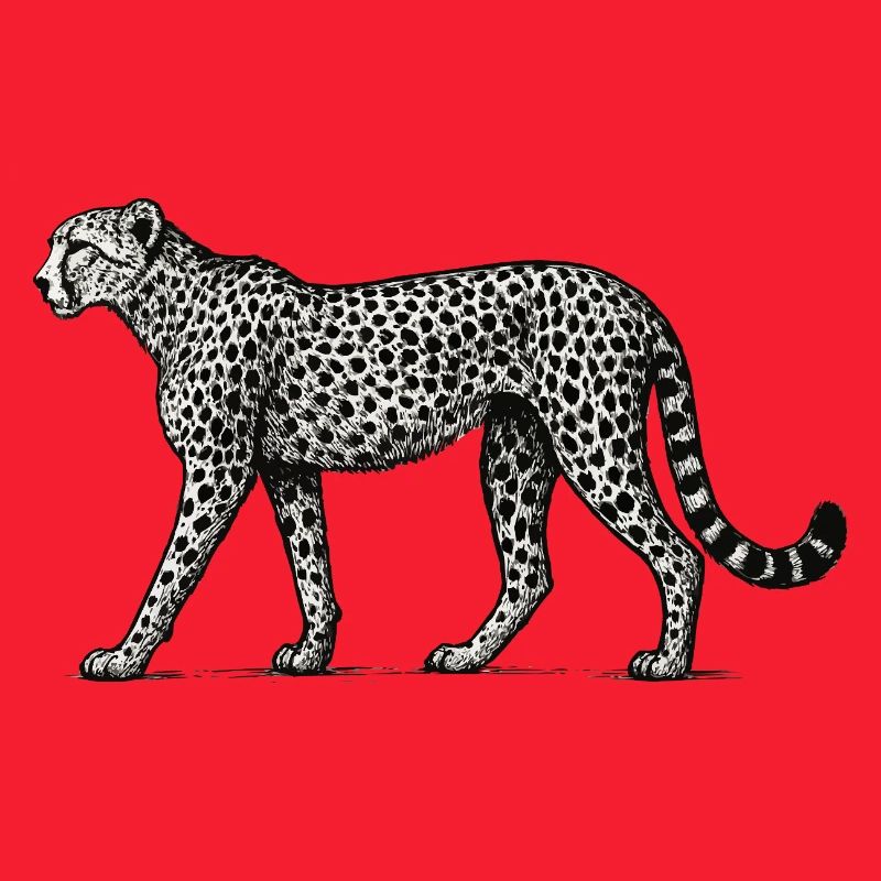 Black and White Leopard Pattern