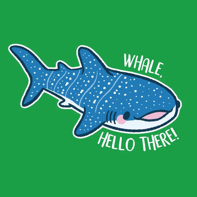 Drôle de requin-baleine avec jeu de mots