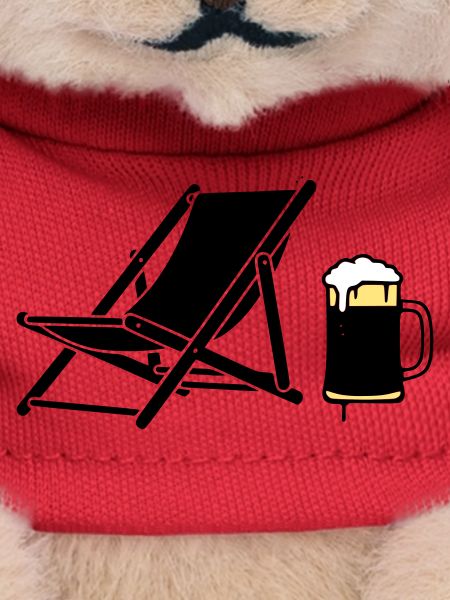 Deck Chair Beer Mug Silhouette