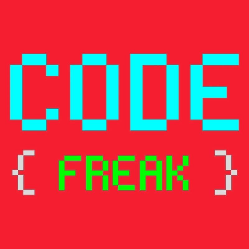 Pixel Code Freak Neon Tee