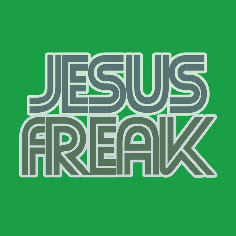 Graphique rétro de Jésus Freak