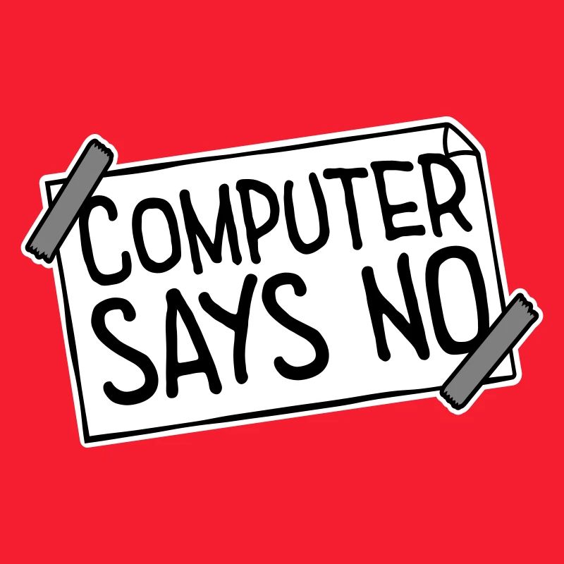 L’ordinateur dit pas de technique drôle de nerd programmeur