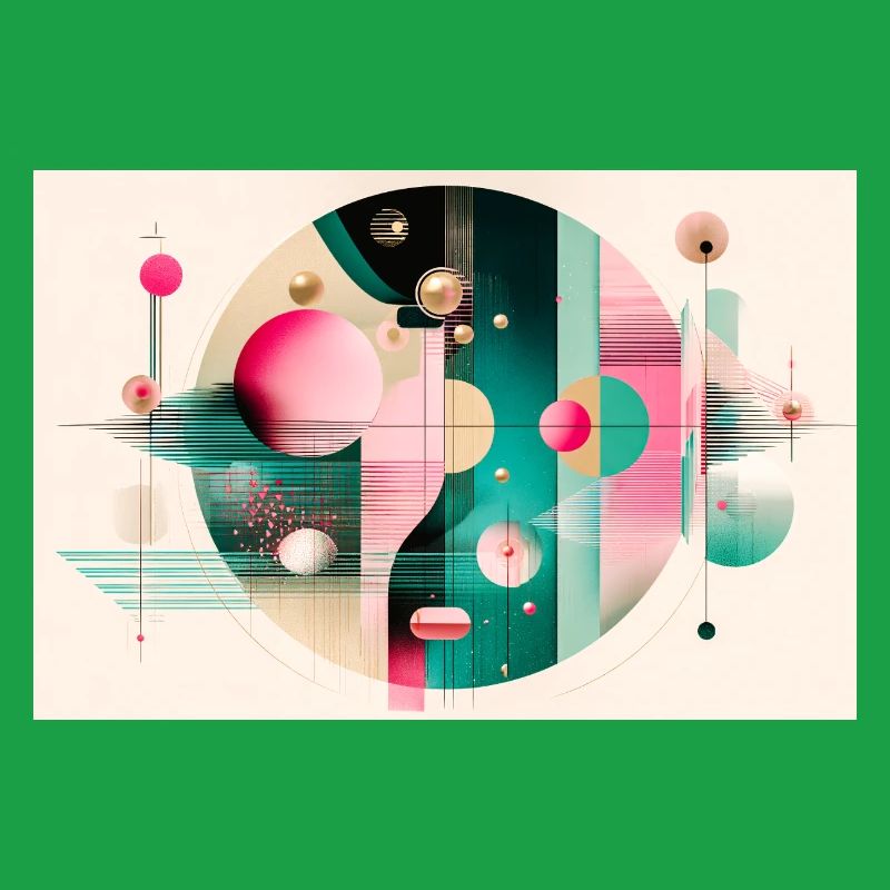 Composition Abstraite Envolée Chromatique