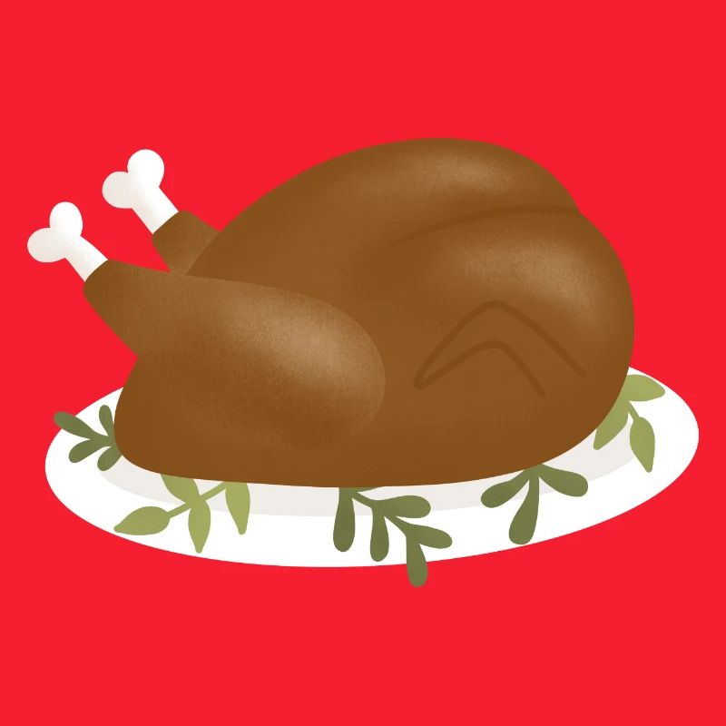 Crispy Roast Turkey Illustration