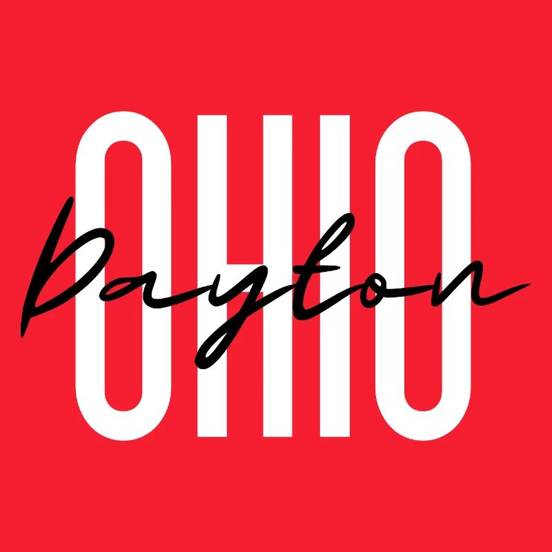 Ohio Script Overlay auf fetten Blockbuchstaben