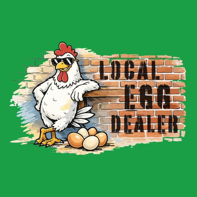 Chicken in graffiti style